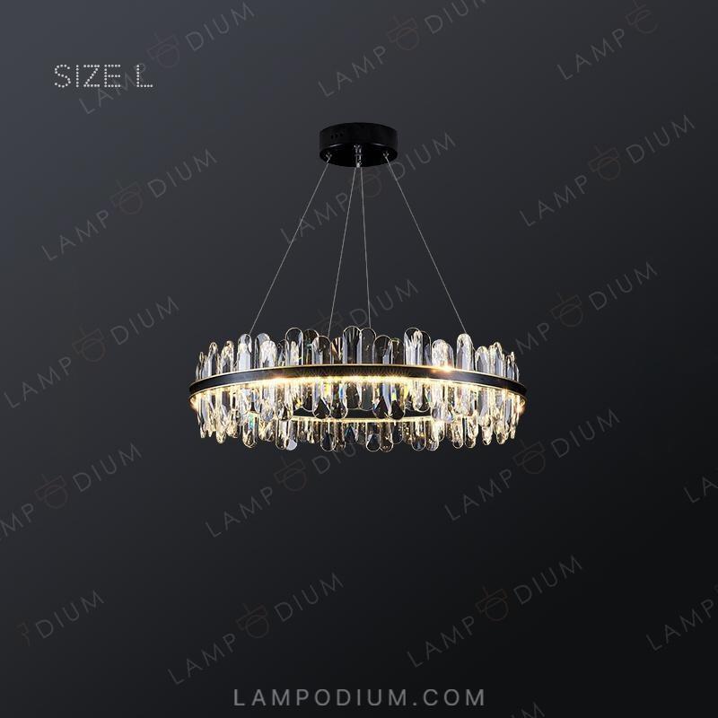 Circular chandeliers and light fixtures LAURENT