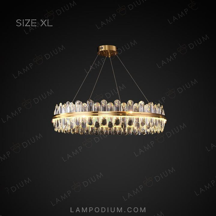 Circular chandeliers and light fixtures LAURENT