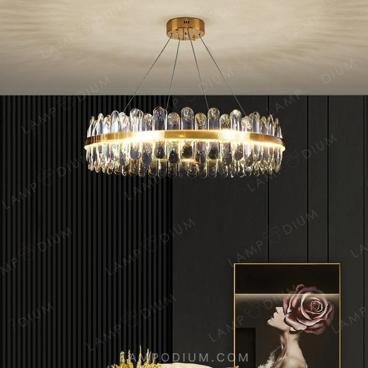 Circular chandeliers and light fixtures LAURENT