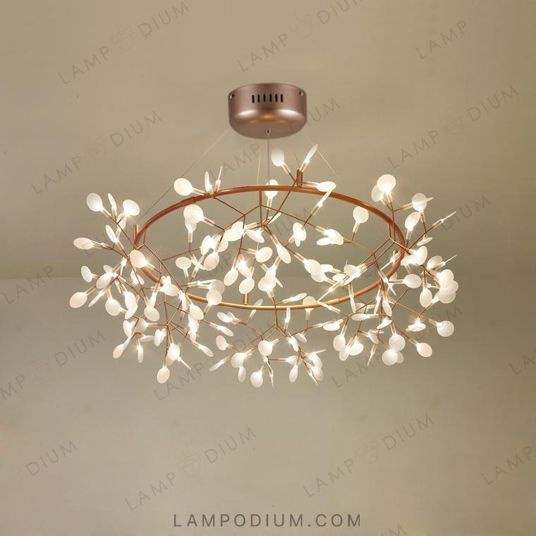 Circular chandeliers and light fixtures LEAVES R