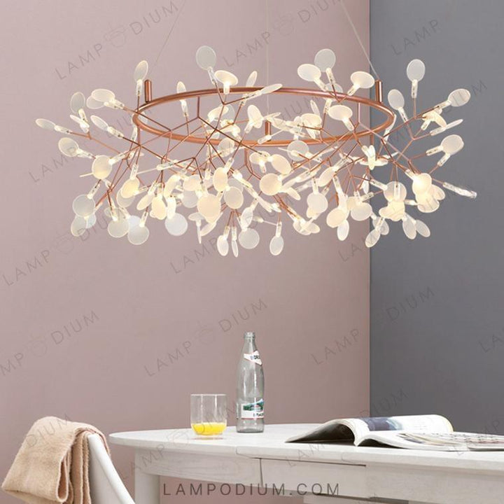 Circular chandeliers and light fixtures LEAVES R