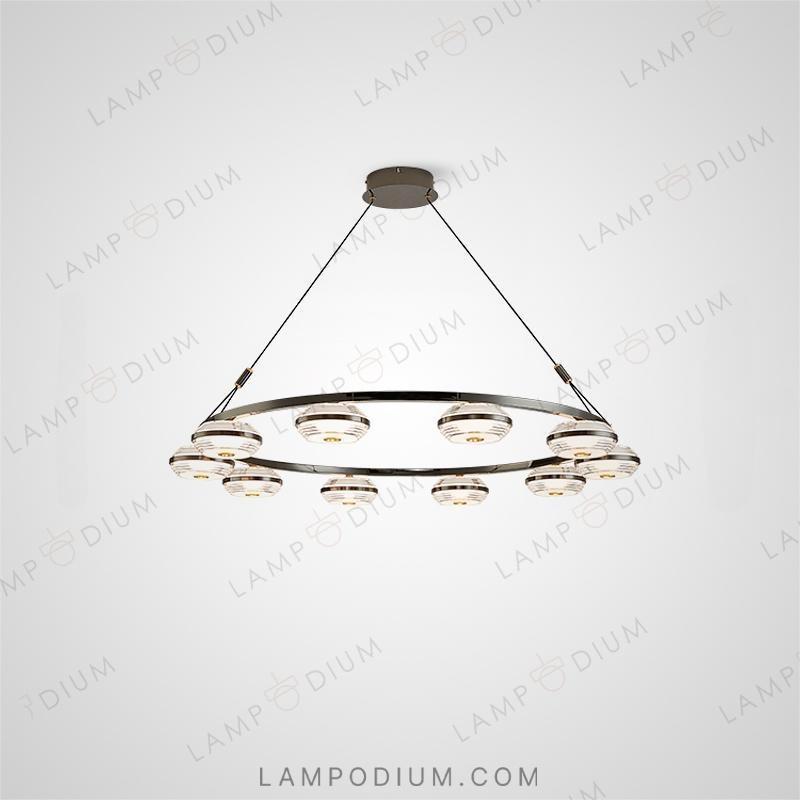 Circular chandeliers and light fixtures LENNARD