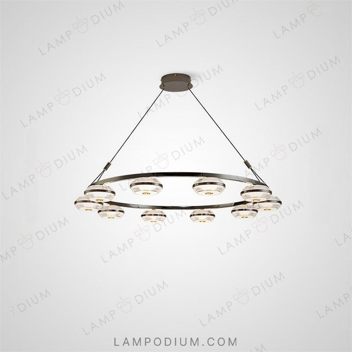 Circular chandeliers and light fixtures LENNARD