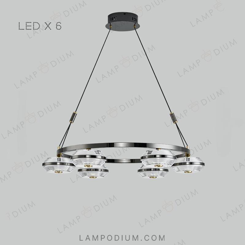 Circular chandeliers and light fixtures LENNARD