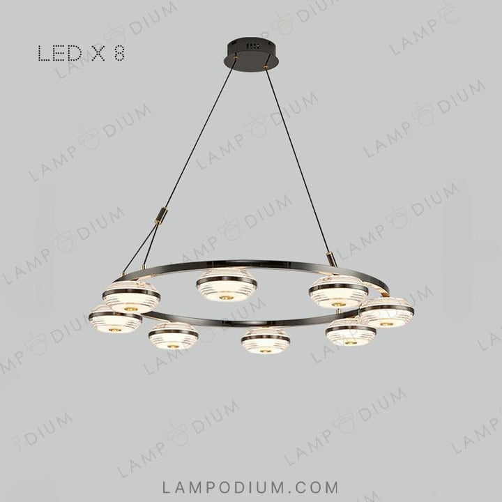 Circular chandeliers and light fixtures LENNARD