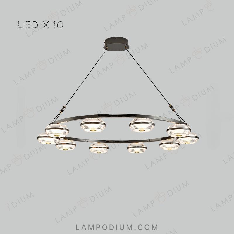 Circular chandeliers and light fixtures LENNARD