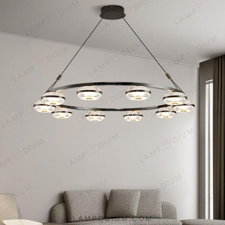 Circular chandeliers and light fixtures LENNARD