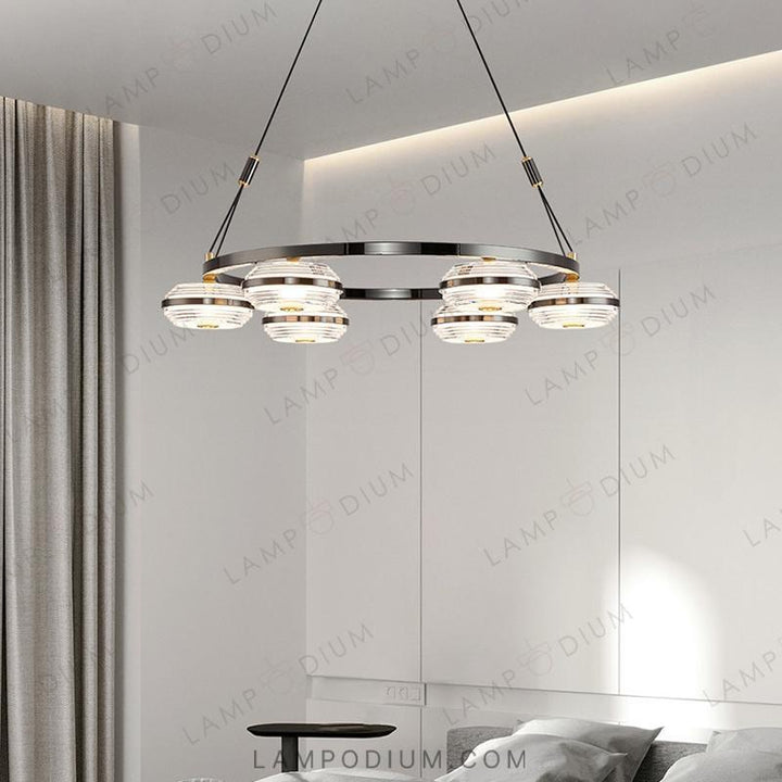 Circular chandeliers and light fixtures LENNARD