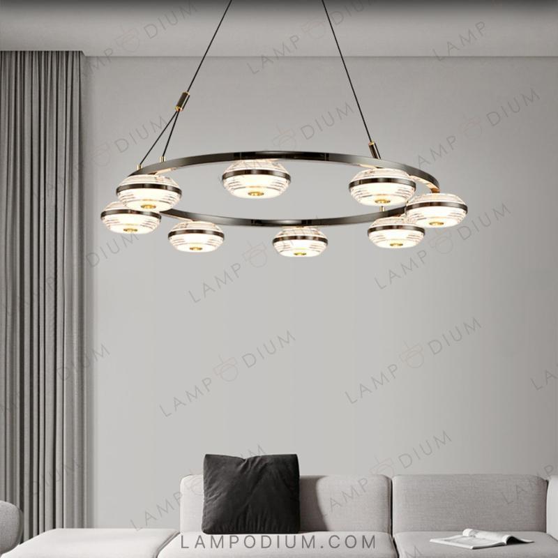 Circular chandeliers and light fixtures LENNARD