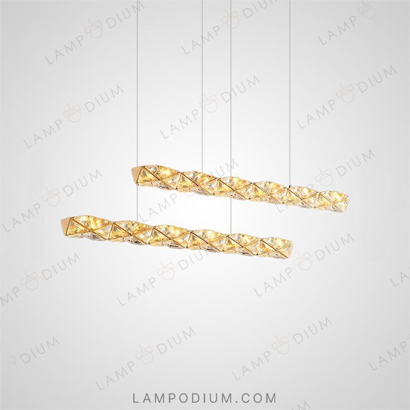 Linear, row luminaire LEONOR DUO LONG