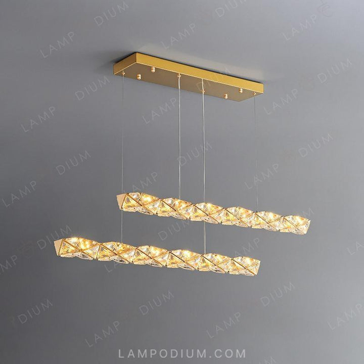 Linear, row luminaire LEONOR DUO LONG