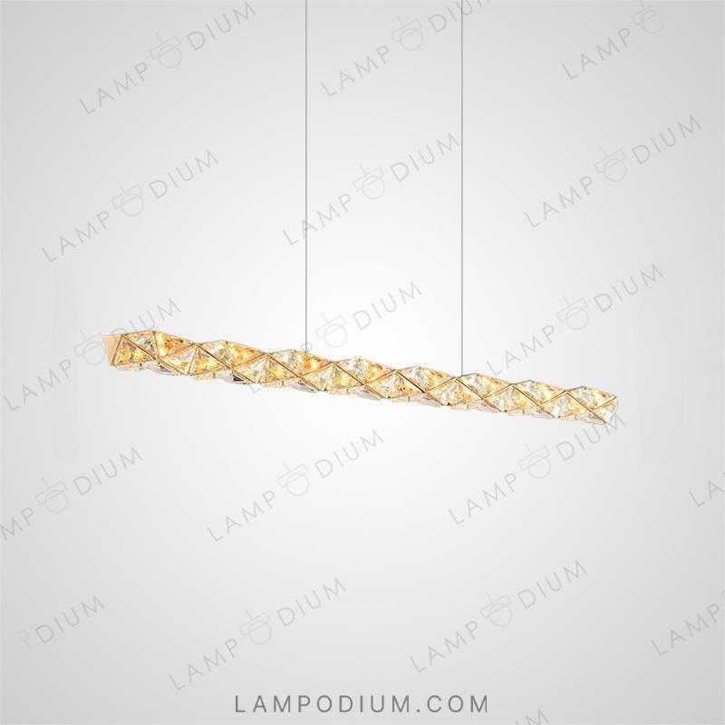 Linear, row luminaire LEONOR LONG