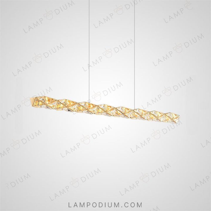 Linear, row luminaire LEONOR LONG