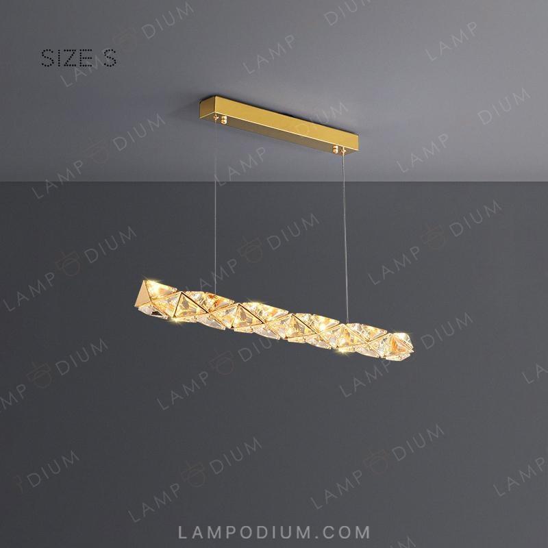 Linear, row luminaire LEONOR LONG