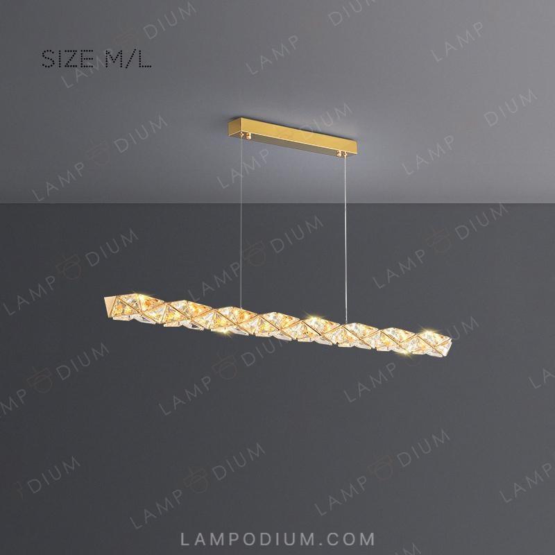 Linear, row luminaire LEONOR LONG