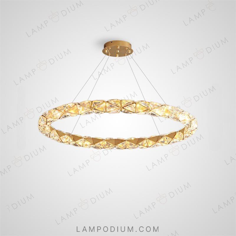 Circular chandeliers and light fixtures LEONOR ONE