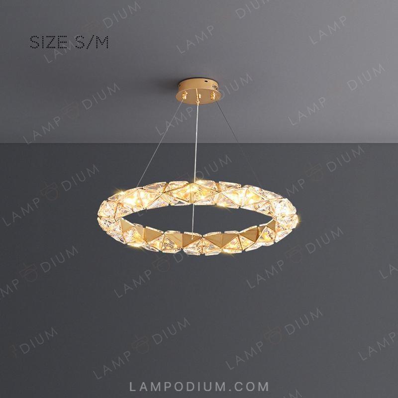 Circular chandeliers and light fixtures LEONOR ONE