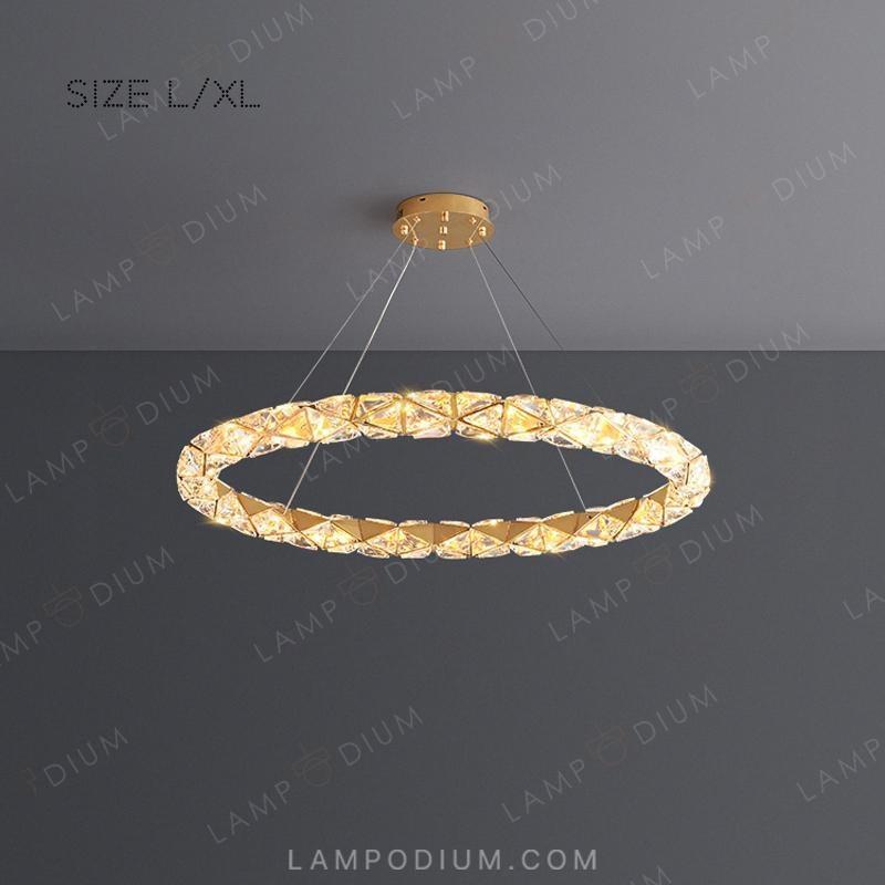 Circular chandeliers and light fixtures LEONOR ONE