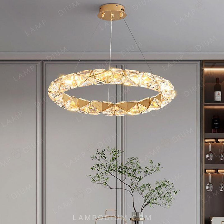 Circular chandeliers and light fixtures LEONOR ONE