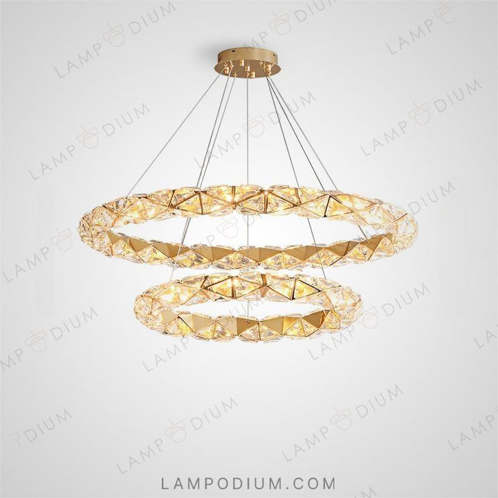 Ring chandeliers and lamps LEONOR