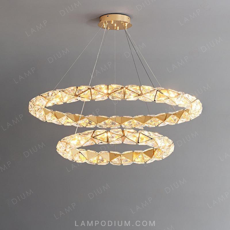 Ring chandeliers and lamps LEONOR