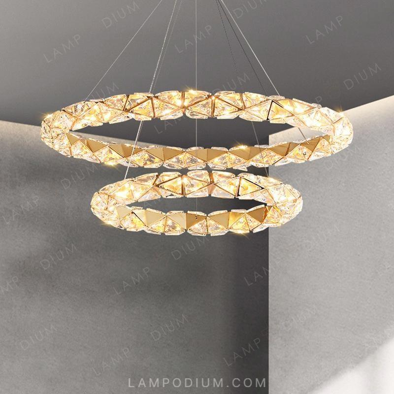 Ring chandeliers and lamps LEONOR