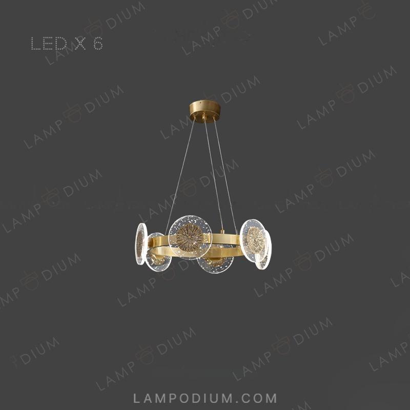 Circular chandeliers and light fixtures. LETICIA