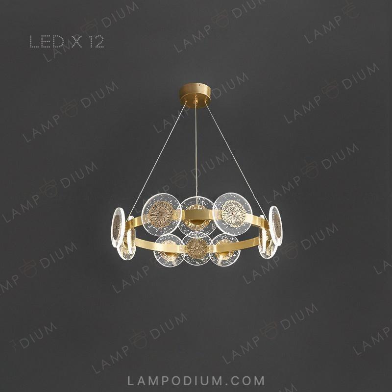 Circular chandeliers and light fixtures. LETICIA