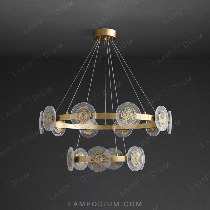 Circular chandeliers and light fixtures. LETICIA