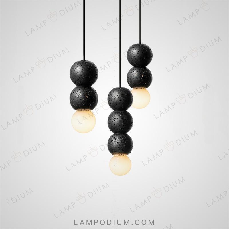 Hanging light fixture LILLA BLACK