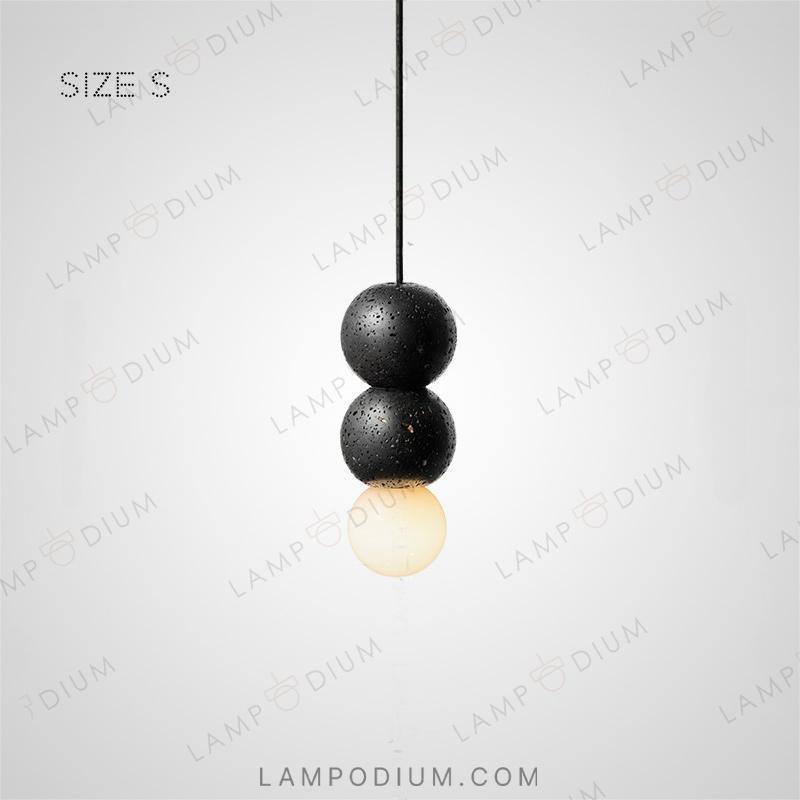 Hanging light fixture LILLA BLACK