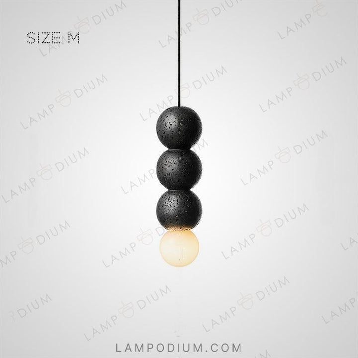 Hanging light fixture LILLA BLACK