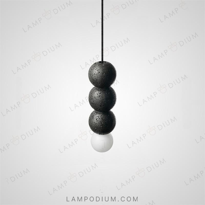 Hanging light fixture LILLA BLACK