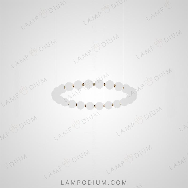 Circular chandeliers and lamps LIOBA CH