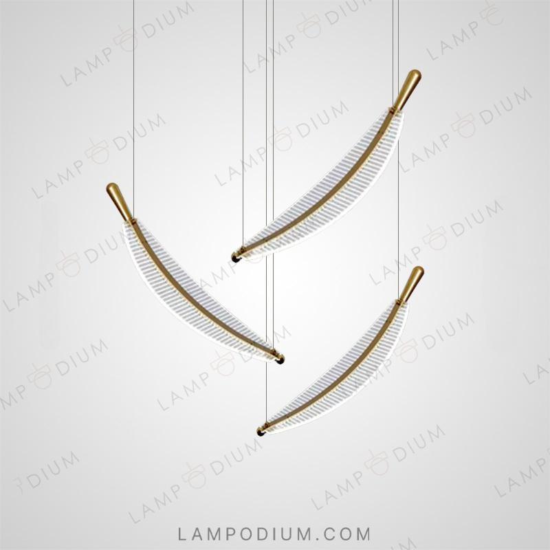 Hanging light fixture LIVIUS