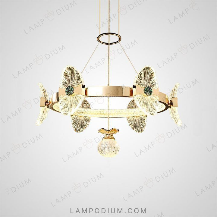 Chandeliers and lamps with rings LOCUS LUX