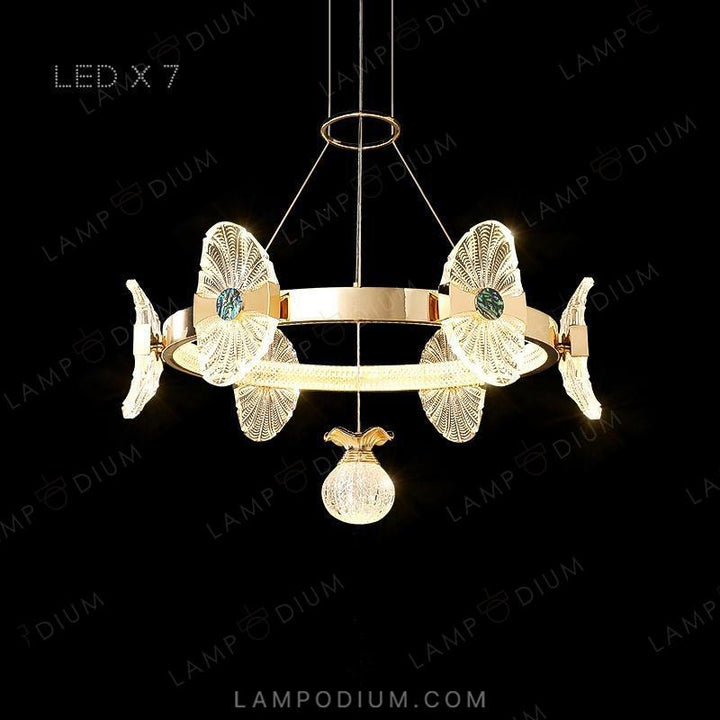 Chandeliers and lamps with rings LOCUS LUX