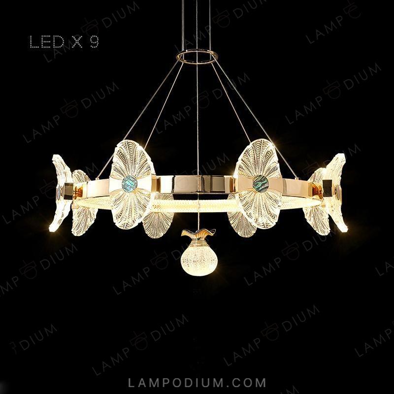 Chandeliers and lamps with rings LOCUS LUX