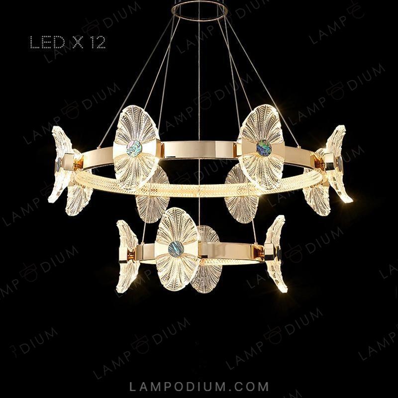 Chandeliers and lamps with rings LOCUS LUX