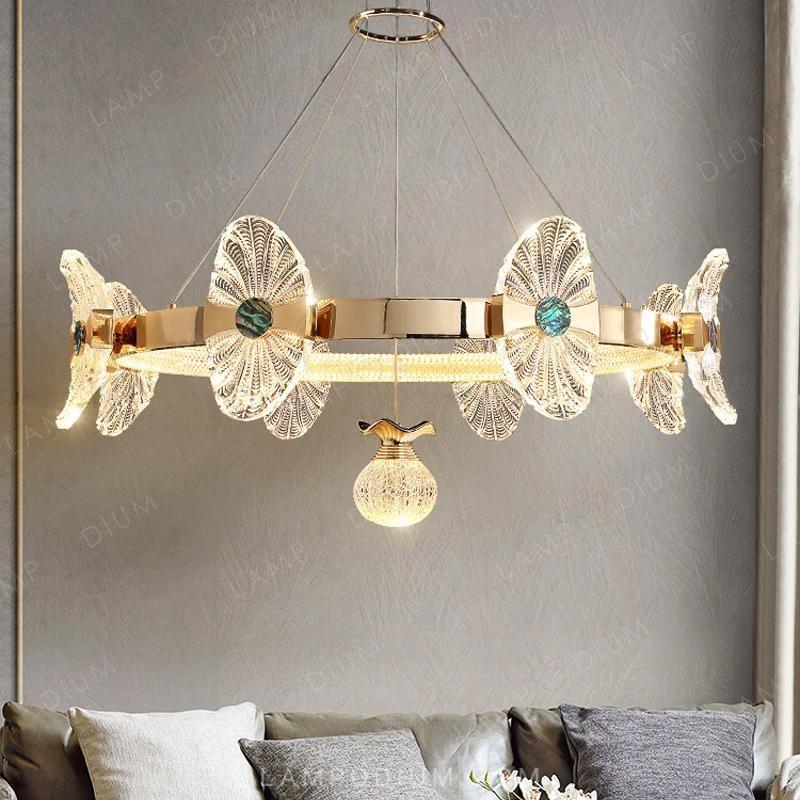 Chandeliers and lamps with rings LOCUS LUX