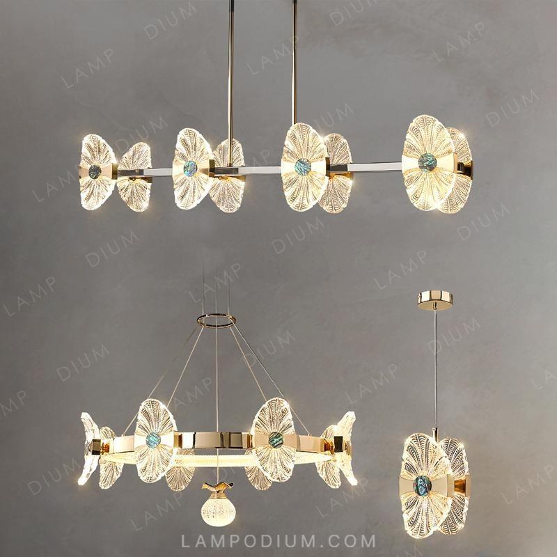 Chandeliers and lamps with rings LOCUS LUX