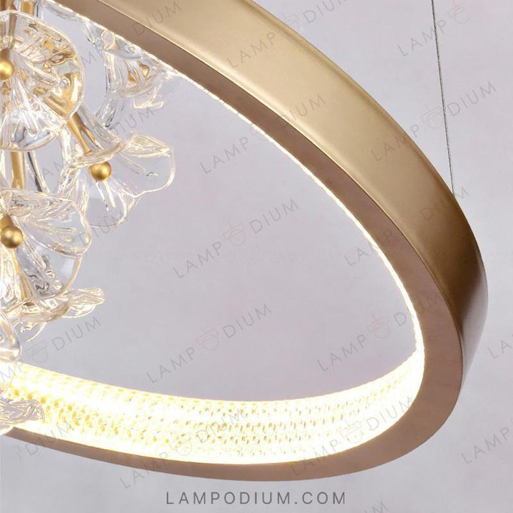 Ring chandeliers and lamps LUCIANA