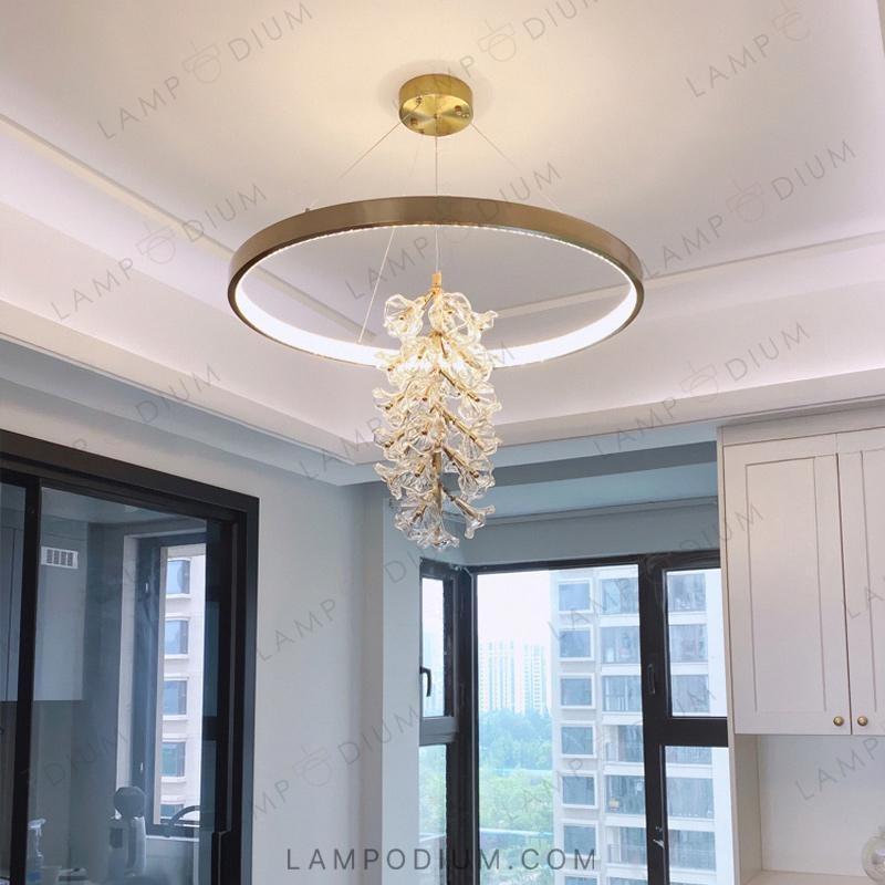 Ring chandeliers and lamps LUCIANA