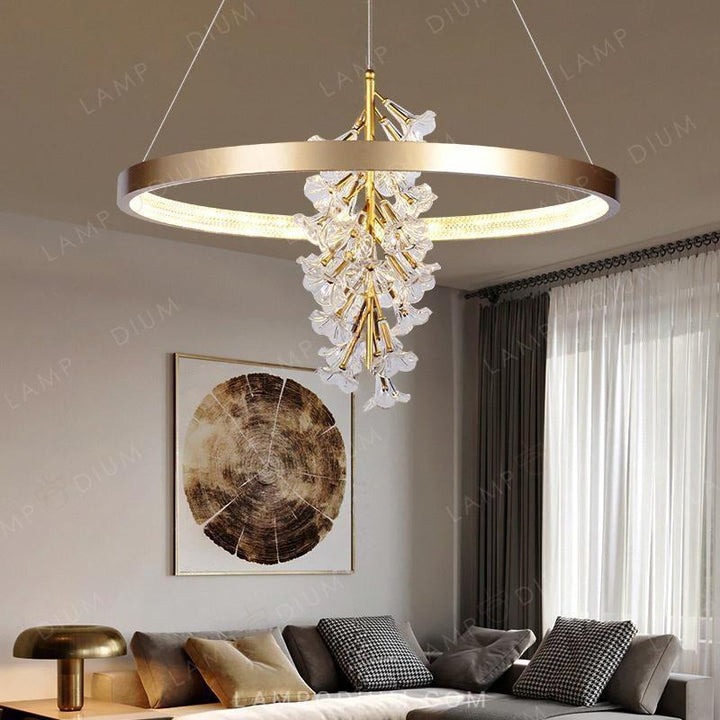 Ring chandeliers and lamps LUCIANA