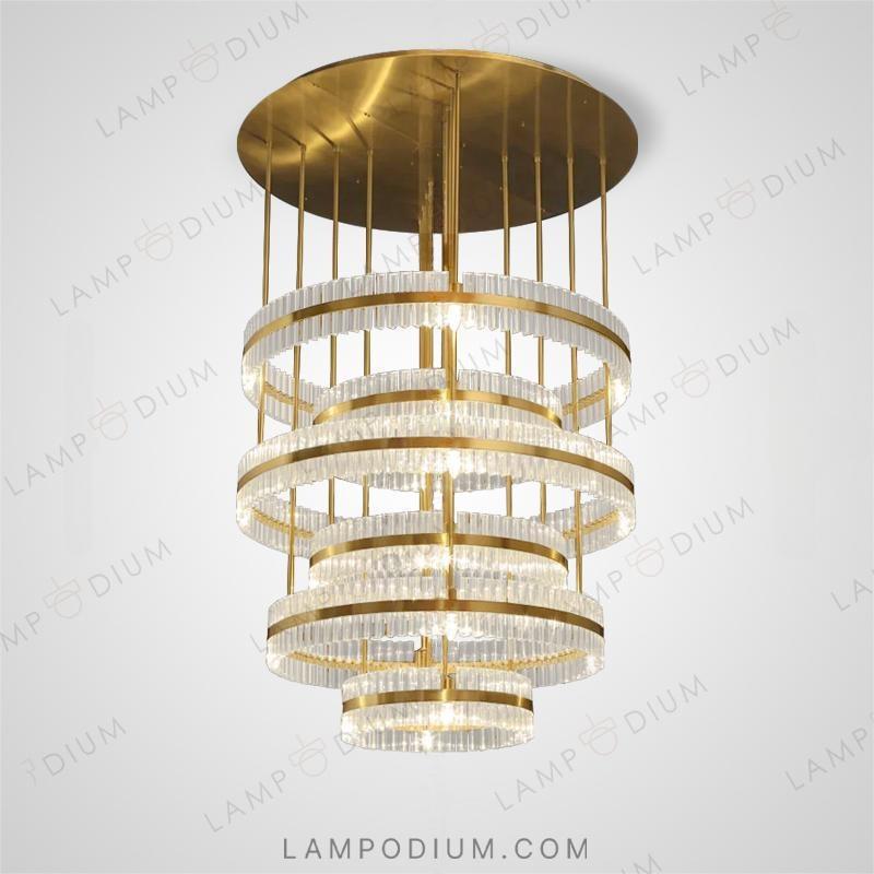 Circular chandeliers and ceiling lights MAESTRO