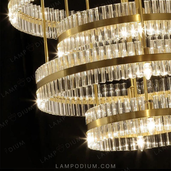 Circular chandeliers and ceiling lights MAESTRO