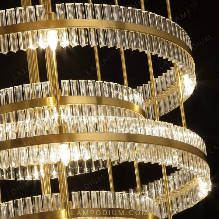 Circular chandeliers and ceiling lights MAESTRO