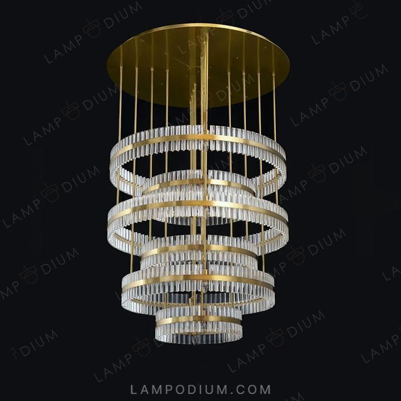 Circular chandeliers and ceiling lights MAESTRO