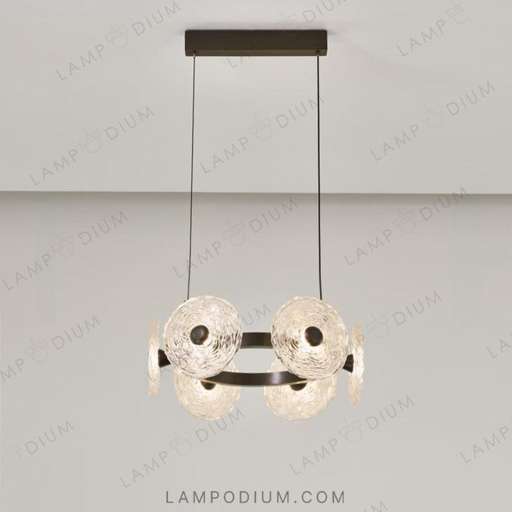 Circular chandeliers and lamps MANS RING