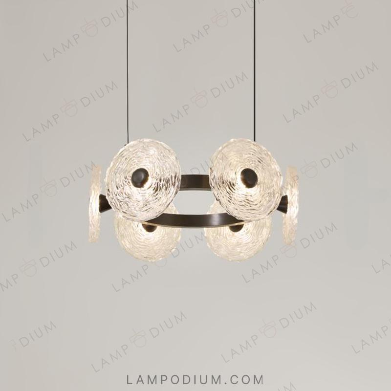 Circular chandeliers and lamps MANS RING